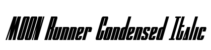 MOON Runner Condensed Italic