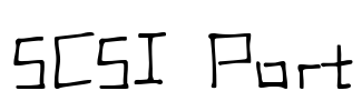 SCSI Port Font Image
