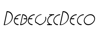 DebevicDeco Font Image