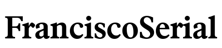 FranciscoSerial Font Image