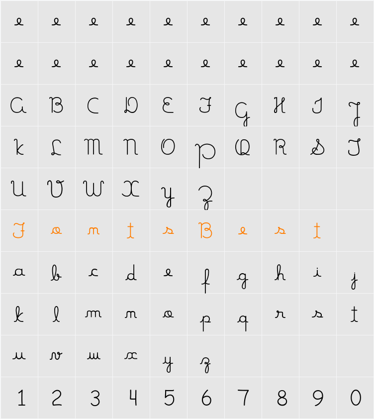 MamaeQueNosFaz Character Map