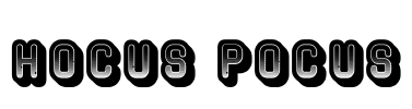 Hocus Pocus Font Image