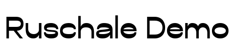 Ruschale Demo Font Image