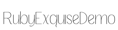 RubyExquiseDemo Font Image