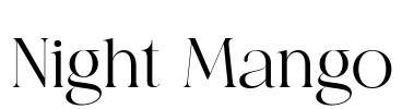 Night Mango Font Image
