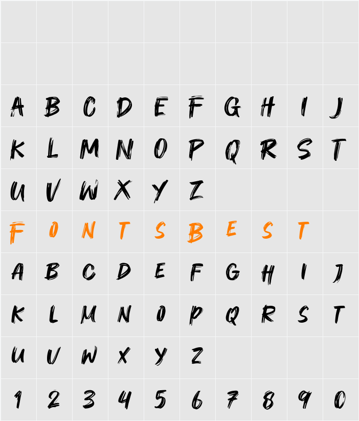 Showdex Character Map