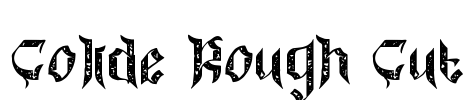 Colide Rough Cut Font Image