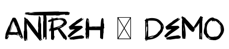 ANTREH - DEMO Font Image