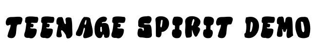Teenage Spirit Demo Font Image