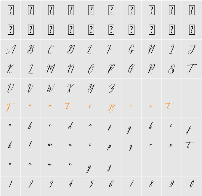 Salyatori Quinbella Character Map