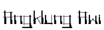 Angklung Awi Font Image