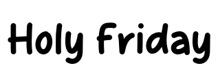 Holy Friday Font Image