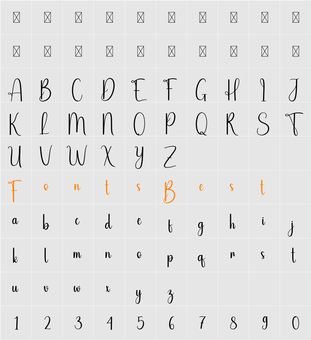 Outdoor Character Map
