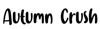 Autumn Crush Font Image