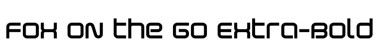 Fox on the Go Extra-Bold Font Image