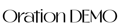 Oration DEMO Font Image