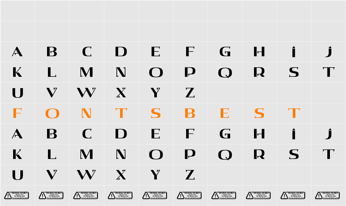 Crypton PERSONAL USE ONLY! Character Map