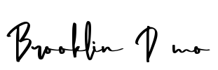 Brooklin Demo Font Image