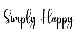 Simply Happy Font Image