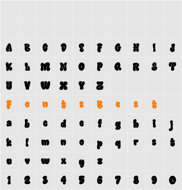 Urban Blocker Personal Use Only Solid Character Map