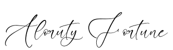 Aloruty Fortune Font Image