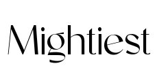 Mightiest Font Image