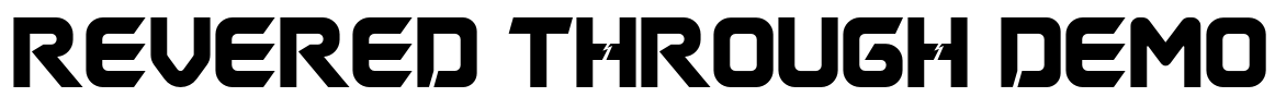 Revered Through Demo Font Image