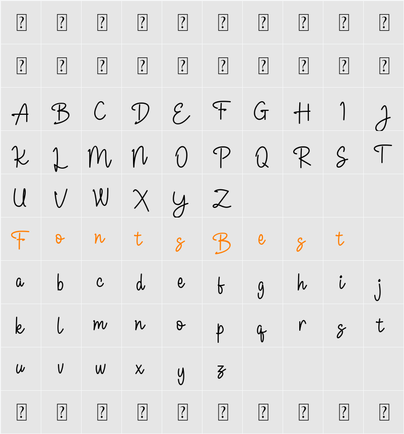 Allanis Character Map