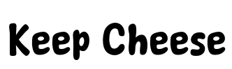 Keep Cheese Font Image
