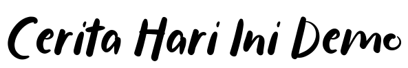 Cerita Hari Ini Demo Font Image