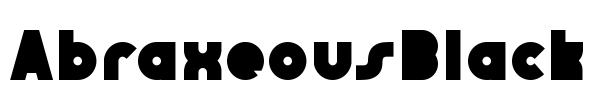 AbraxeousBlack Font Image
