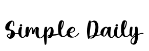 Simple Daily Font Image