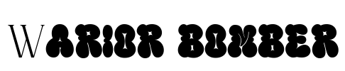 Warior bomber Font Image