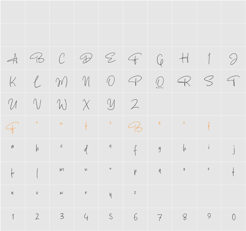 The Mastah Character Map