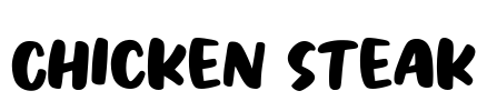 Chicken Steak Font Image