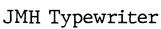 JMH Typewriter Font Image