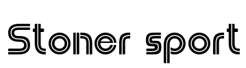 Stoner sport Font Image