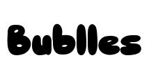 Bublles Font Image