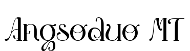 Angsoduo MT Font Image