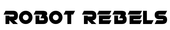 Robot Rebels Font Image