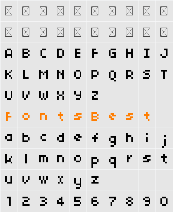 Enter the Gungeon Small Character Map