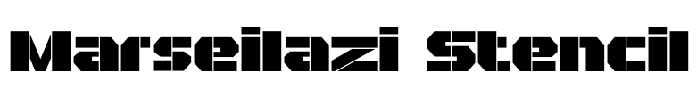 Marseilazi Stencil Font Image