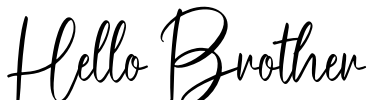 Hello Brother Font Image