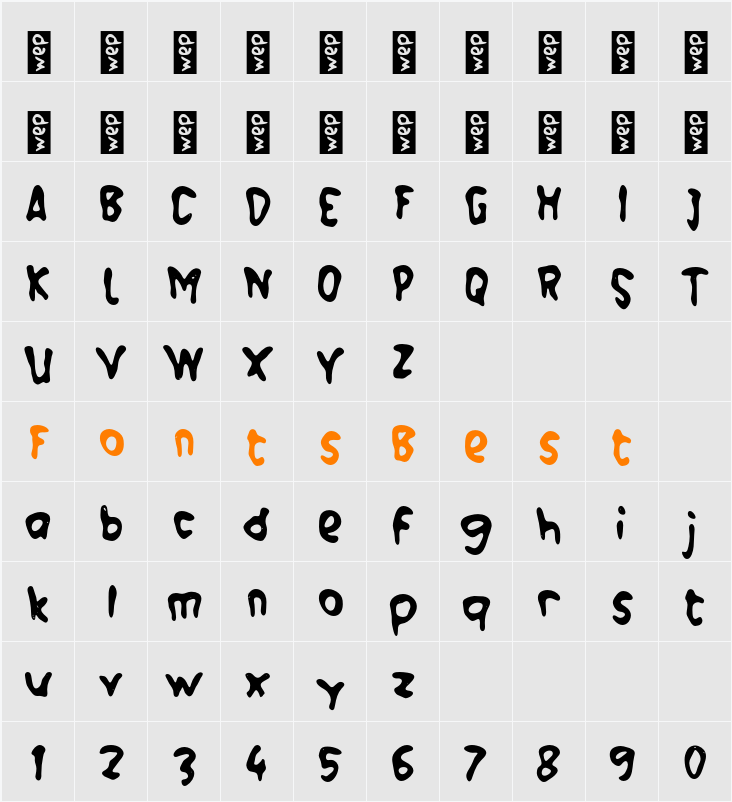M Malio Character Map