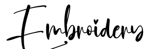 Embroidery Font Image