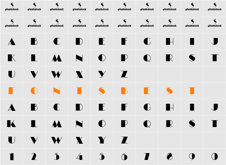 Goldroom Character Map