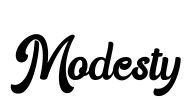 Modesty Font Image