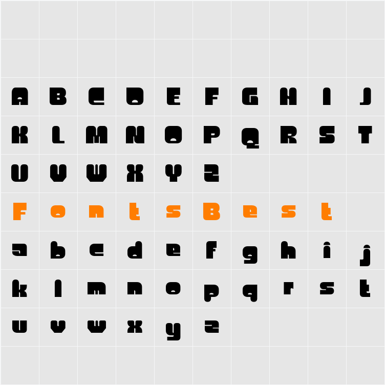 CS Bougy Demo Character Map