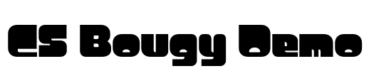 CS Bougy Demo Font Image