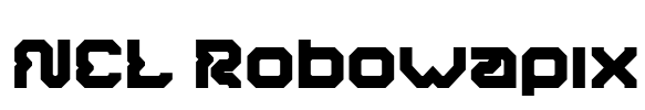 NCL Robowapix Font Image
